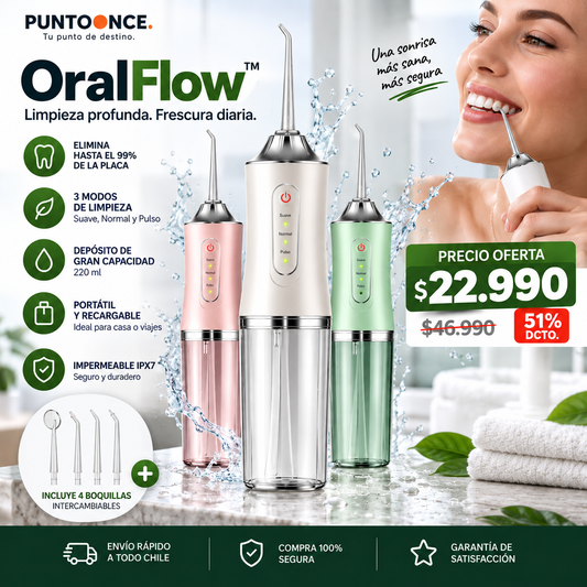 OralFlow™ - Limpieza profunda. Frescura diaria.