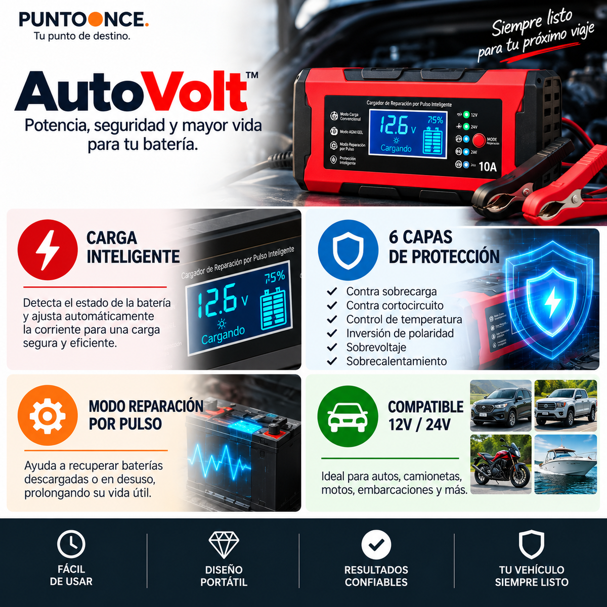 AutoVolt™ - La energía que tu vehículo necesita.